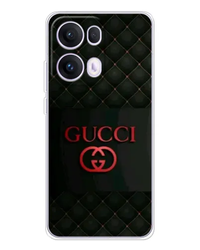 Чехол для OPPO Reno 13 Pro 5G с картинкой «Gucci — стеганый черный»