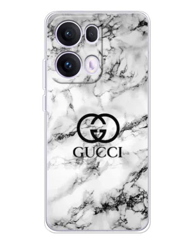 Чехол для OPPO Reno 13 Pro 5G с картинкой «Gucci — мраморный шик»