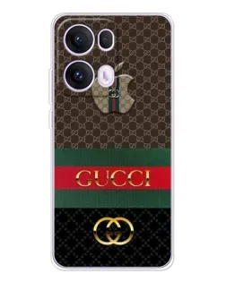 Чехол для OPPO Reno 13 Pro 5G с картинкой «Gucci — брендированный десерт»