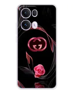 Чехол для OPPO Reno 13 Pro 5G с картинкой «Gucci — неоновая роза»