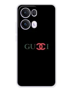 Чехол для OPPO Reno 13 Pro 5G с картинкой «Gucci — красный градиент»