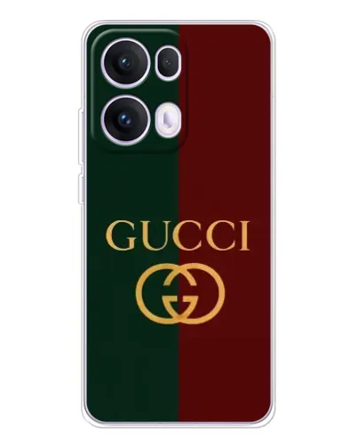 Чехол для OPPO Reno 13 Pro 5G с картинкой «Gucci — темно-зеленый градиент» Чехол для OPPO Reno 13 Pro 5G с картинкой «Gucci — темно-зеленый градиент»