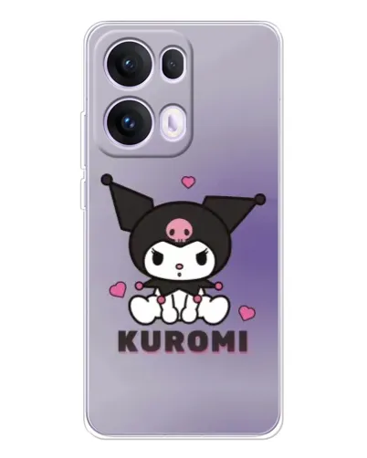 Чехол для OPPO Reno 13 Pro 5G с картинкой «Kuromi — фиолетовый арт»