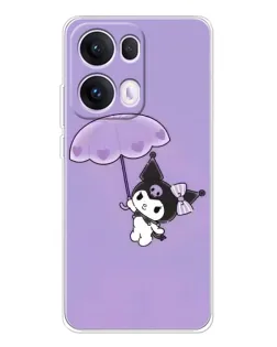 Чехол для OPPO Reno 13 Pro 5G с картинкой «Kuromi с зонтиком»