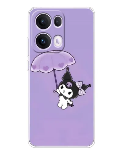 Чехол для OPPO Reno 13 Pro 5G с картинкой «Kuromi с зонтиком»