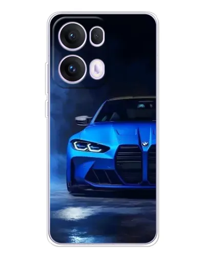 Чехол для OPPO Reno 13 Pro 5G с картинкой «Голубая BMW M4»