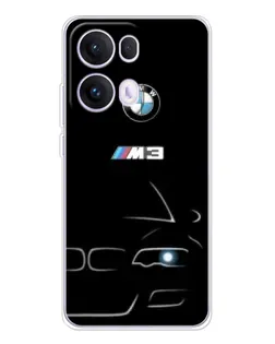 Чехол для OPPO Reno 13 Pro 5G с картинкой «Минималистичный принт BMW M3» Чехол для OPPO Reno 13 Pro 5G с картинкой «Минималистичный принт BMW M3»