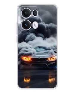 Чехол для OPPO Reno 13 Pro 5G с картинкой «BMW в дыму» Чехол для OPPO Reno 13 Pro 5G с картинкой «BMW в дыму»