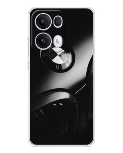 Чехол для OPPO Reno 13 Pro 5G с картинкой «Эмблема BMW — макро»