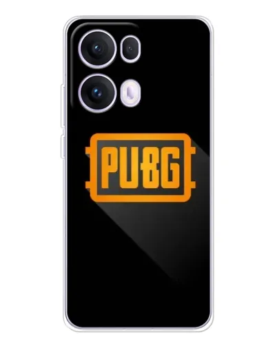 Чехол для OPPO Reno 13 Pro 5G с картинкой «PUBG — рамка лого»
