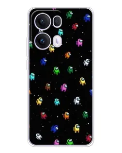 Чехол для OPPO Reno 13 Pro 5G с картинкой «Экипаж Among Us»