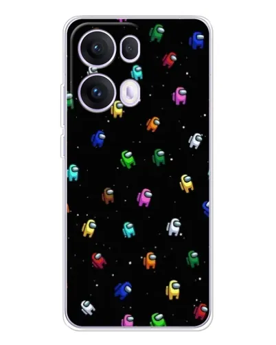 Чехол для OPPO Reno 13 Pro 5G с картинкой «Экипаж Among Us» Чехол для OPPO Reno 13 Pro 5G с картинкой «Экипаж Among Us»