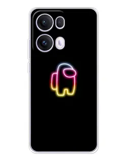 Чехол для OPPO Reno 13 Pro 5G с картинкой «Among Us градиент»
