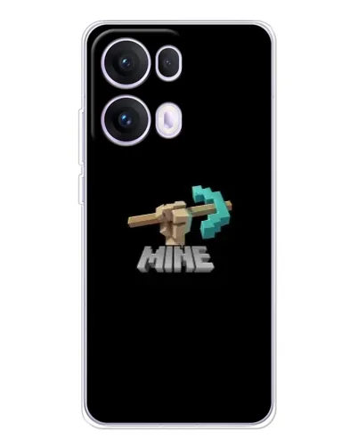 Чехол для OPPO Reno 13 Pro 5G с картинкой «Алмазная кирка»