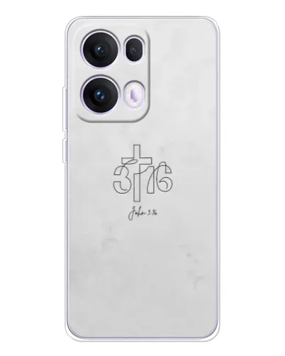 Чехол для OPPO Reno 13 Pro 5G с картинкой «Иоанна 3:16 Крест» Чехол для OPPO Reno 13 Pro 5G с картинкой «Иоанна 3:16 Крест»