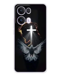 Чехол для OPPO Reno 13 Pro 5G с картинкой «Голубь и Свет»