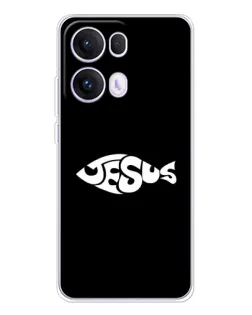 Чехол для OPPO Reno 13 Pro 5G с картинкой «Рыба Jesus»