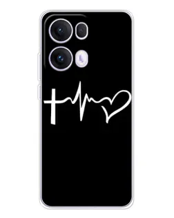 Чехол для OPPO Reno 13 Pro 5G с картинкой «Пульс веры»