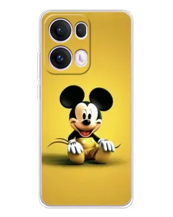 Чехол для OPPO Reno 13 Pro 5G с картинкой «Микки на желтом»