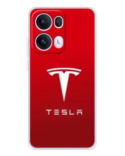 Чехол для OPPO Reno 13 Pro 5G с картинкой «Tesla Red Classic»