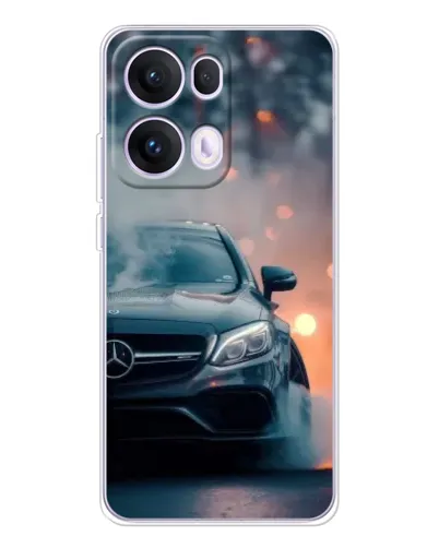 Чехол для OPPO Reno 13 Pro 5G с картинкой «Mercedes — ночной город» Чехол для OPPO Reno 13 Pro 5G с картинкой «Mercedes — ночной город»