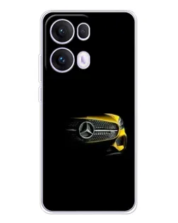 Чехол для OPPO Reno 13 Pro 5G с картинкой «Mercedes — ретро стиль»