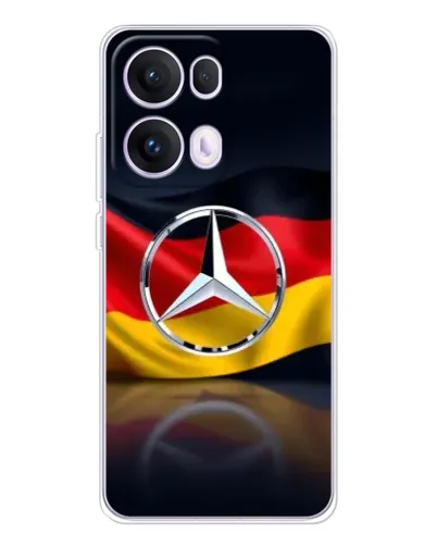 Чехол для OPPO Reno 13 Pro 5G с картинкой «Mercedes — флаг Германии» Чехол для OPPO Reno 13 Pro 5G с картинкой «Mercedes — флаг Германии»