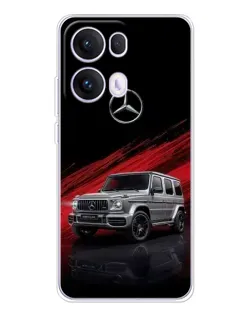 Чехол для OPPO Reno 13 Pro 5G с картинкой «Mercedes G-Class красный»