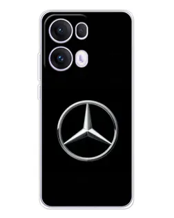 Чехол для OPPO Reno 13 Pro 5G с картинкой «Mercedes классический лого»
