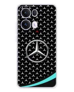 Чехол для OPPO Reno 13 Pro 5G с картинкой «Mercedes — бирюзовый акцент»