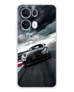 Чехол для OPPO Reno 13 Pro 5G с картинкой «Гоночный Mercedes AMG»
