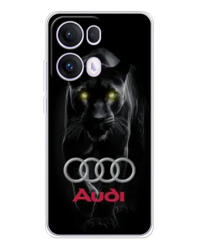Чехол для OPPO Reno 13 Pro 5G с картинкой «Пантера и Audi»