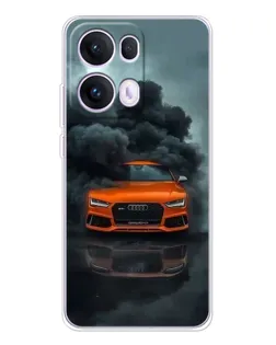 Чехол для OPPO Reno 13 Pro 5G с картинкой «Audi в облаках дыма» Чехол для OPPO Reno 13 Pro 5G с картинкой «Audi в облаках дыма»