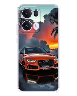 Чехол для OPPO Reno 13 Pro 5G с картинкой «Audi — закат» Чехол для OPPO Reno 13 Pro 5G с картинкой «Audi — закат»