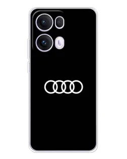 Чехол для OPPO Reno 13 Pro 5G с картинкой «Audi White Logo» Чехол для OPPO Reno 13 Pro 5G с картинкой «Audi White Logo»