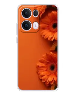 Чехол для OPPO Reno 13 Pro 5G с картинкой «Оранжевые герберы» Чехол для OPPO Reno 13 Pro 5G с картинкой «Оранжевые герберы»