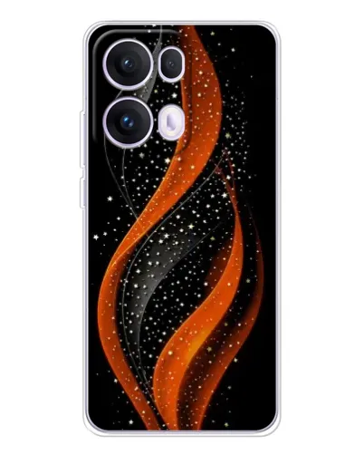 Чехол для OPPO Reno 13 Pro 5G с картинкой «Огненная звездная волна»