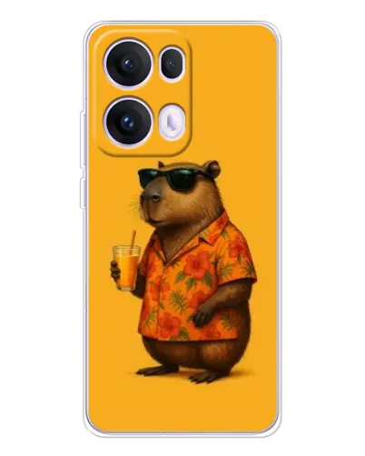 Чехол для OPPO Reno 13 Pro 5G с картинкой «Капибара на отдыхе» Чехол для OPPO Reno 13 Pro 5G с картинкой «Капибара на отдыхе»
