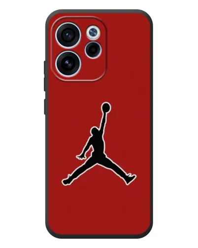 Чехол для OPPO Reno 15 F с картинкой «Jordan Red Back» Чехол для OPPO Reno 15 F с картинкой «Jordan Red Back»