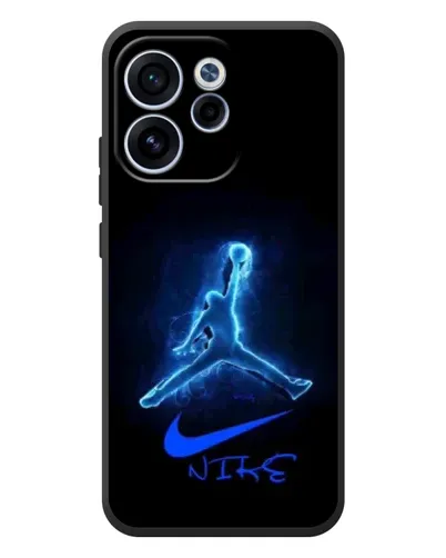 Чехол для OPPO Reno 15 F с картинкой «Jordan Neon Blue» Чехол для OPPO Reno 15 F с картинкой «Jordan Neon Blue»