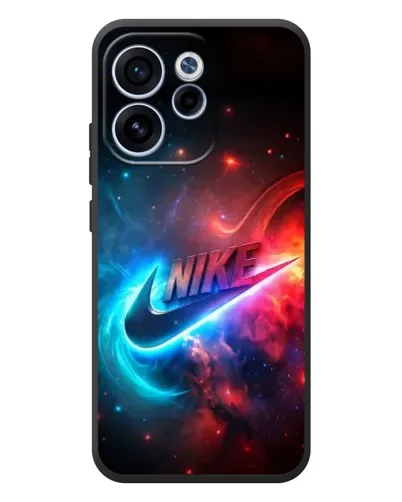 Чехол для OPPO Reno 15 F с картинкой «Огненный логотип Nike»