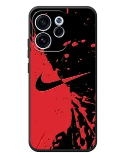 Чехол для OPPO Reno 15 F с картинкой «Красные брызги Nike»