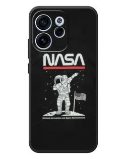 Чехол для OPPO Reno 15 F с картинкой «NASA — шагаем по Луне»
