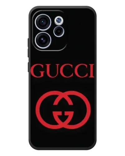 Чехол для OPPO Reno 15 F с картинкой «Gucci — красный логотип»
