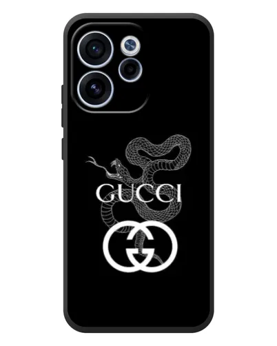 Чехол для OPPO Reno 15 F с картинкой «Gucci — серебряная змея»