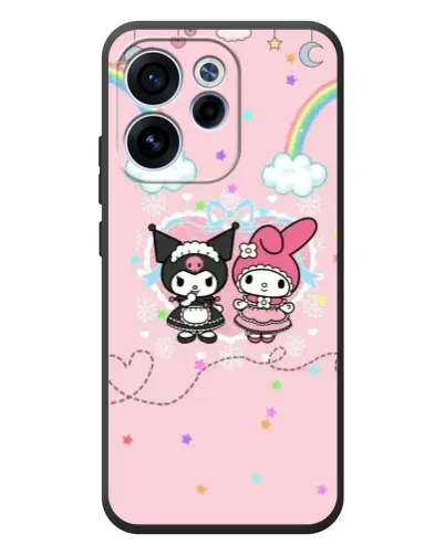 Чехол для OPPO Reno 15 F с картинкой «My Melody и Kuromi»