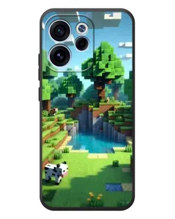 Чехол для OPPO Reno 15 F с картинкой «Minecraft летний день»