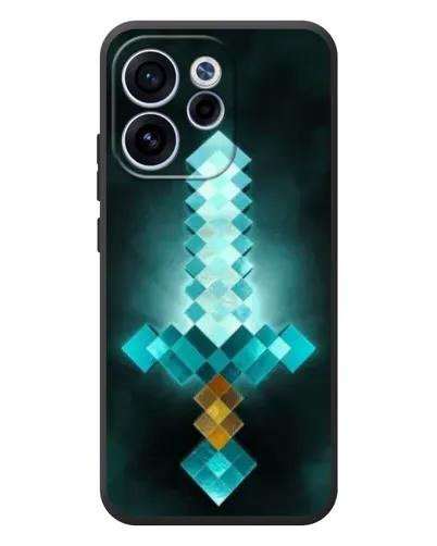 Чехол для OPPO Reno 15 F с картинкой «Алмазный меч неон» Чехол для OPPO Reno 15 F с картинкой «Алмазный меч неон»