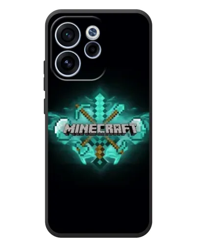 Чехол для OPPO Reno 15 F с картинкой «Minecraft Diamond лого» Чехол для OPPO Reno 15 F с картинкой «Minecraft Diamond лого»