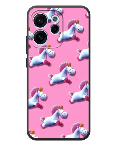 Чехол для OPPO Reno 15 F с картинкой «Единороги на розовом»